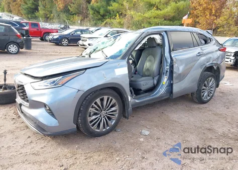 2020 Toyota Highlander Platinum from USA, damaged, VIN 5TDFZRBH8LS008761